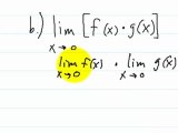 Calculus Calculating Limits Using Limit Laws Part 1