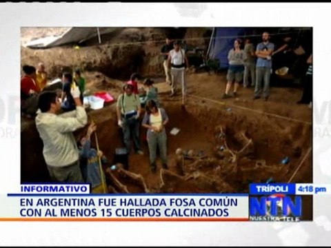 Hallan en Argentina fosa común con al menos 15 cuerpos que habrían sido calcinados durante la dictadura