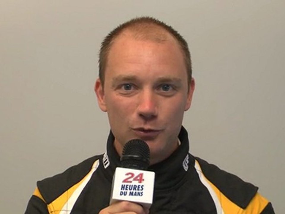 24 Heures du mans 2011, interview de Xavier Maasen pilote de la ferrari F458 Italia n°66