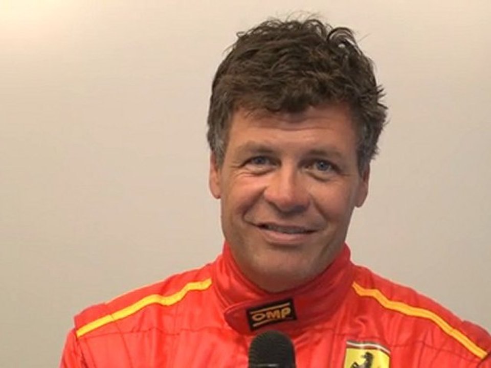 24 Heures du Mans 2011, interview de Michael Waltrip pilote de la Ferrari F458 Italia n°71