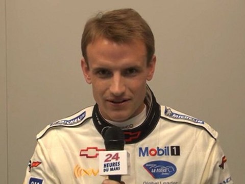 24 Heures du Mans 2011, interview de Antonio Garcia pilote de la Corvette C6 R n°73