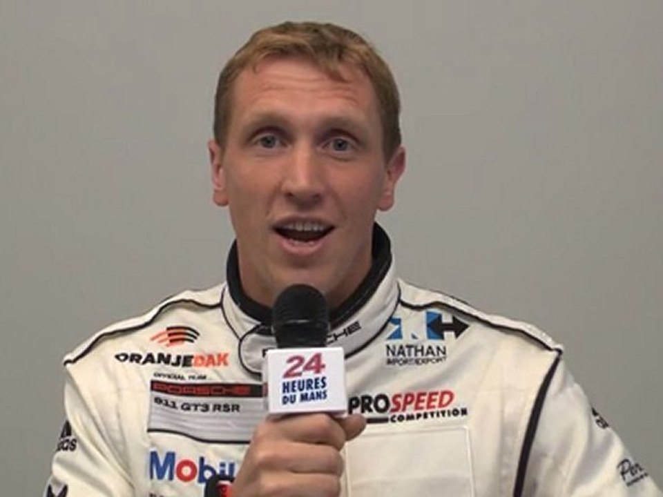 24 Heures du Mans 2011, interview de Japp Van Lagen pilote de la Porsche 911 GT3 RSR n°75