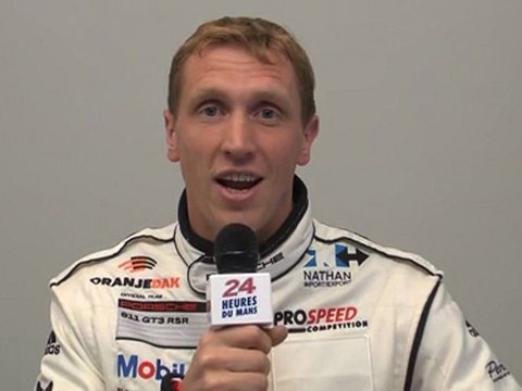 24 Heures du Mans 2011, interview de Japp Van Lagen pilote de la Porsche 911 GT3 RSR n°75