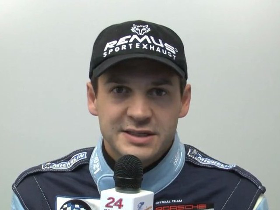 24 Heures du Mans 2011, interview de Richard Lietz pilote de la Porsche 911 GT3 RSR n°77
