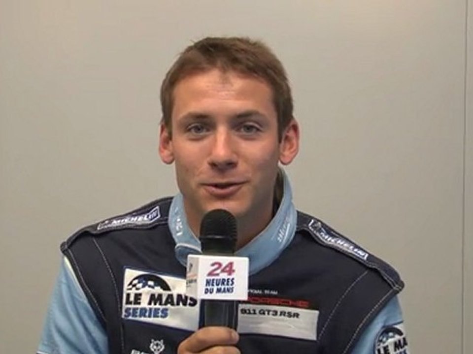 24 Heures du Mans 2011, interview de Nick Tandy pilote de la Porsche 911 GT3 RSR n°88