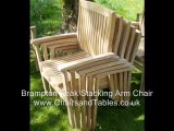 Brampton Stacking Teak Arm Chair from www.chairsandtables.co.uk