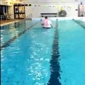 Walking for exercise in the pool