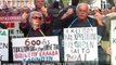 Greek pensioners protest austerity cuts - no comment