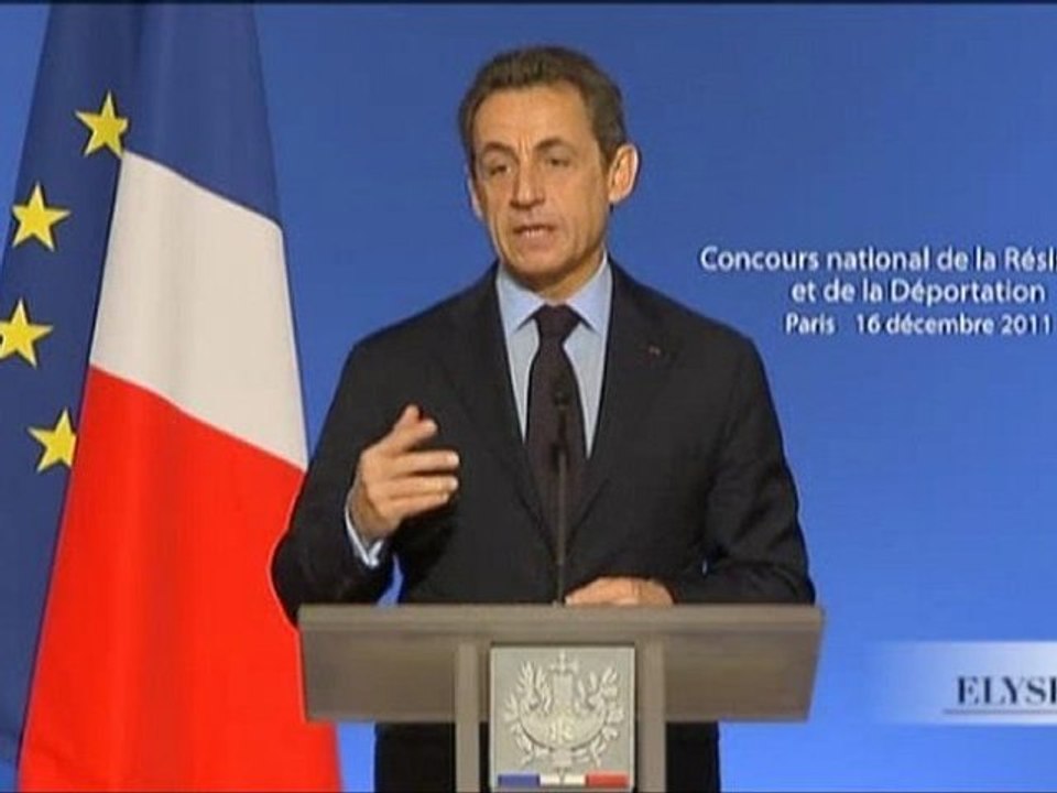 Discours de N. Sarkozy pour le 50ème anniversaire du concours de la Résistance et la déportation