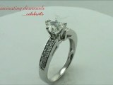 Heart Shape Diamond Engagement Ring In Pave Setting