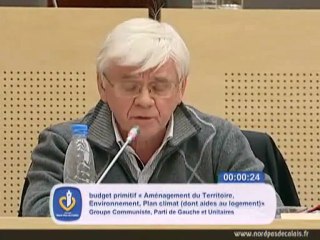 Intervention Jean Haja budget primitif amenagement du territoire et environnement 14-12-11
