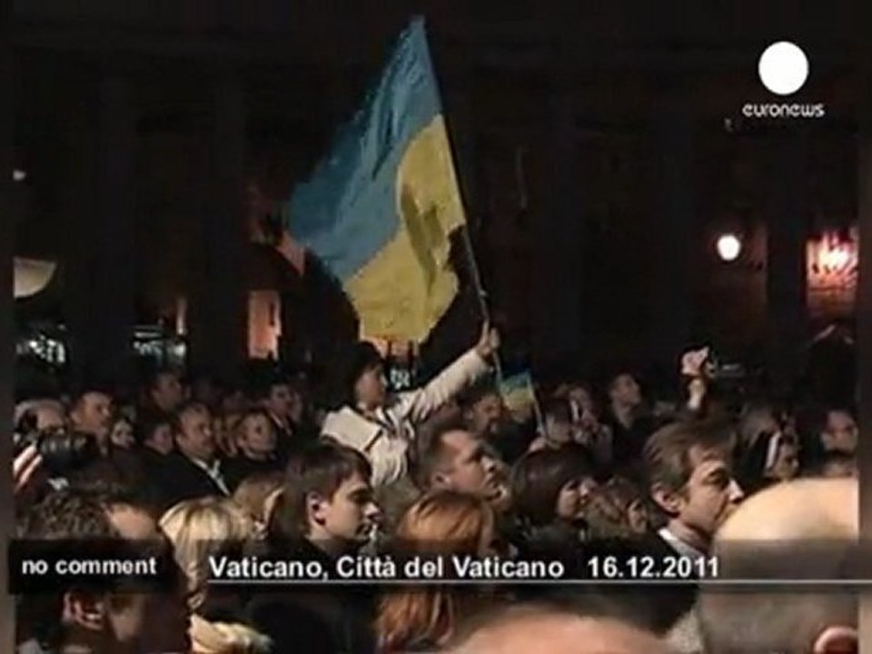 Giant Christmas tree in Vatican - no comment