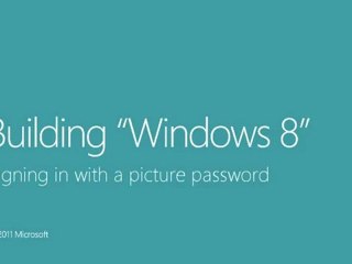 Building Windows 8 - Signing in with a picture password