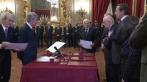 Napolitano - Cerimonia di giuramento di Mario Rosario Morelli