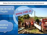 Noticia Irati: Defesa Civil entregou milhares de telhas para famílias afetadas pelo temporal