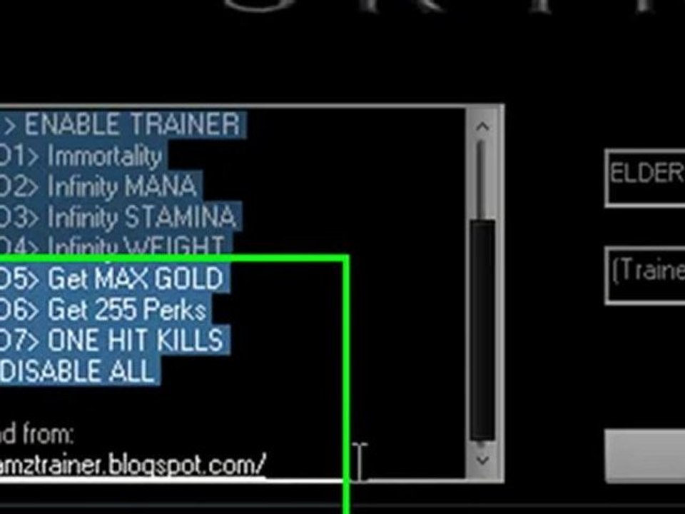 The Elder Scrolls V Skyrim Trainer NEW UPDATE