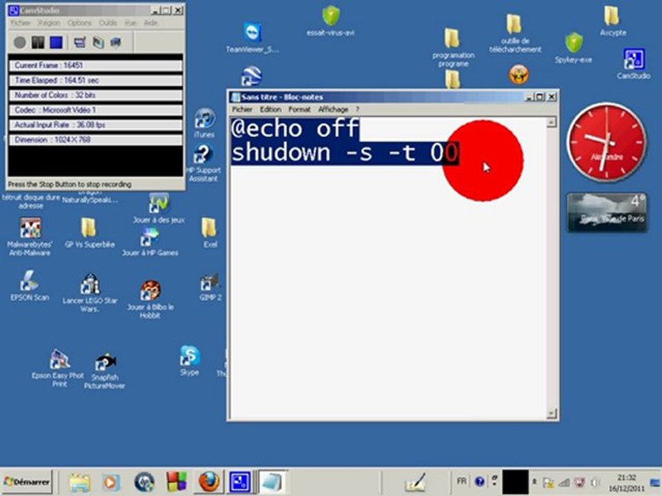 Coment faire un virus .bat