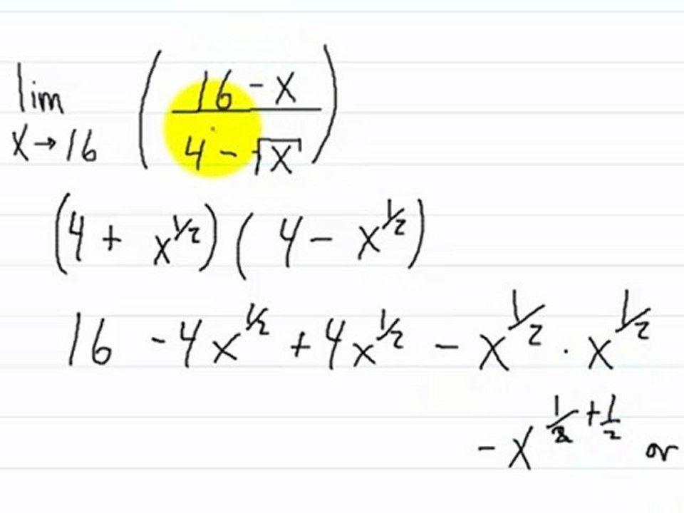 Calculus Limit Laws part 5