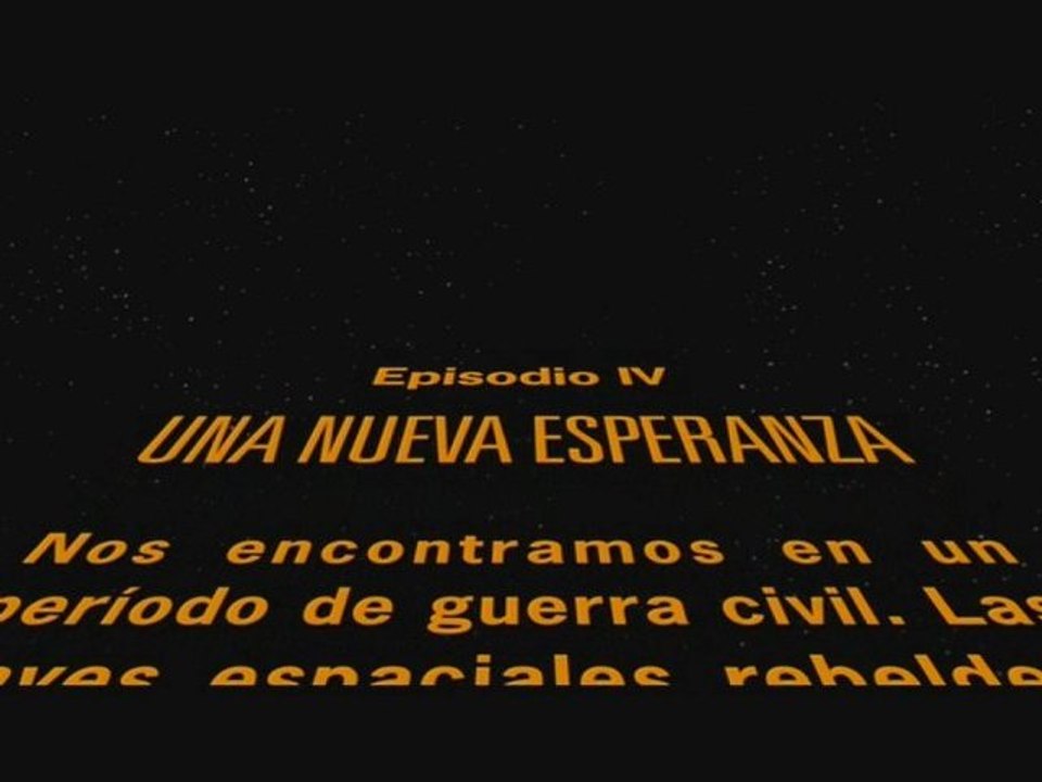 Una Nueva Esperanza (2004): texto inicial (castellano)