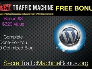 Secret Traffic Machine Bonus Package 3 of 4