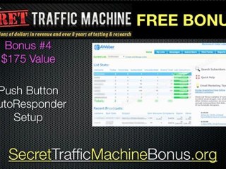 Secret Traffic Machine Bonus Package 4 of 4