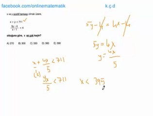 Ales basit eşitsizlik sorusu ( facebook.com/onlinematematik)  kenanhoca