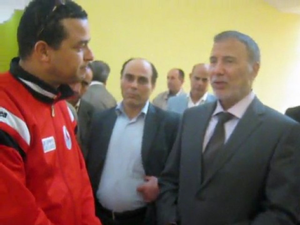 وزير الدفاع أسامة  الجويلي في زيارة لمدينة مصراتة