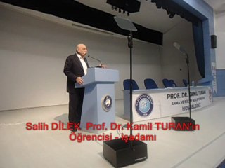 Prf. Dr. KAMİL TURAN anısına
