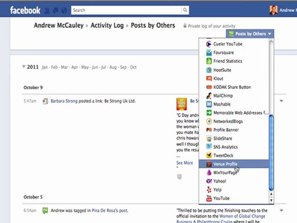 How to View Activity on Facebook