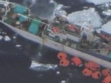 Holed Antarctica ship stabilised