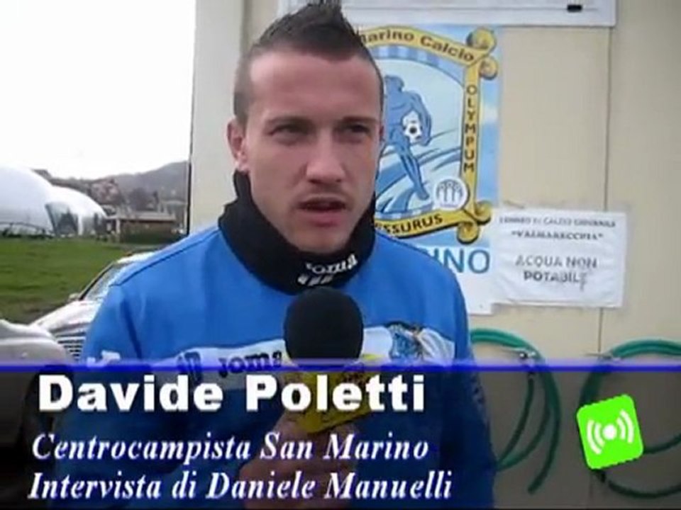 Calcio intervista Poletti pre San Marino - Borgo Buggiano.wmv