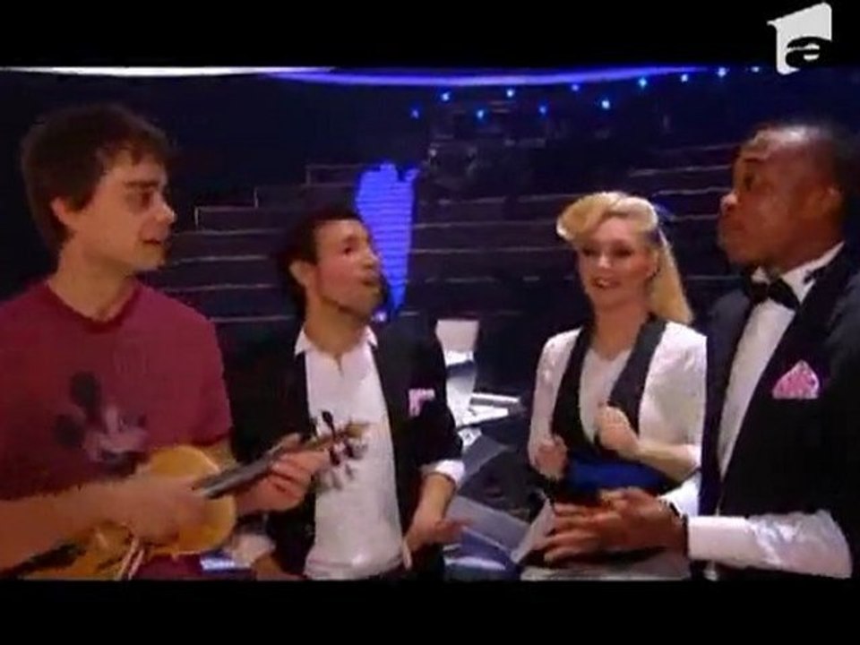 Alexander Rybak si T&L - Fairytale (backstage X Factor Romania)