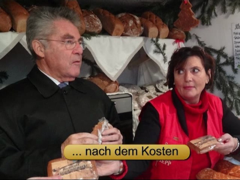 Biobäcker Franz Gepp am 'Alten Christkindlmarkt' in Wien