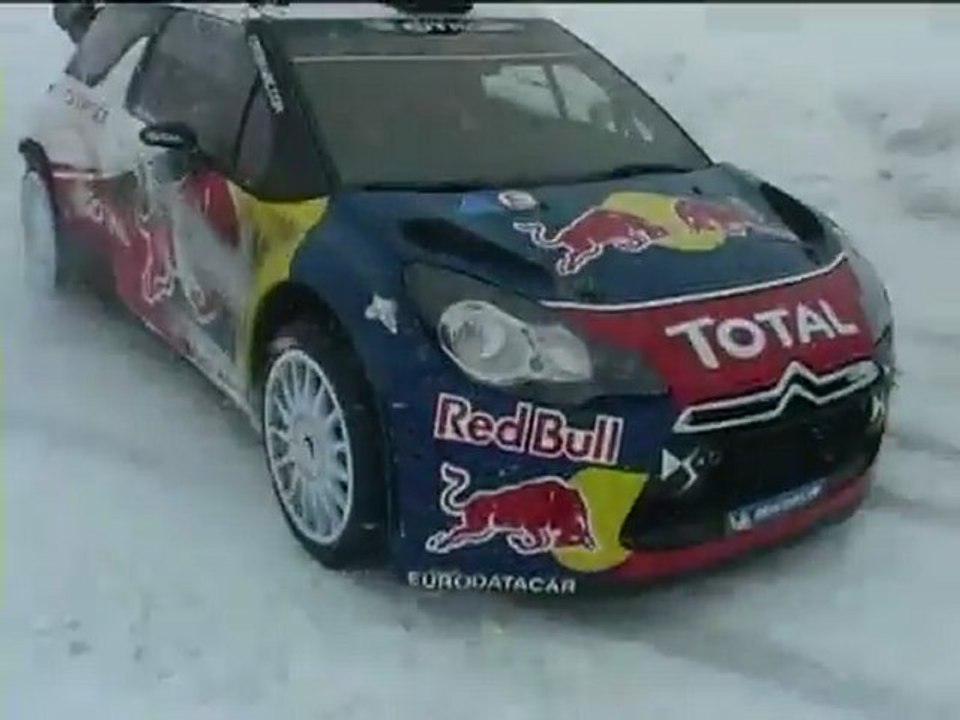 Citroën Racing -Tests  M HIRVONEN - DS3WRC- Monte Carlo  Col du Galibier dec 2011