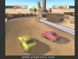 Mashed: Fully Loaded (PS2) - Une course sur un circuit situé en plein désert.