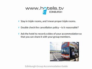 Edinburgh Group Accommodation Guide