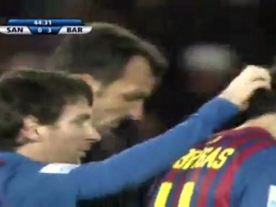 Barcelona 3 - Santos 0 (Cesc Fabregas)