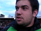 Rugby Fédérale 1 - Anthony Alves après USB - Montauban