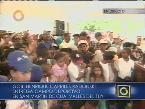 Capriles: Educación, deporte, cultura y empleo es lo que nos permite reducir la violencia