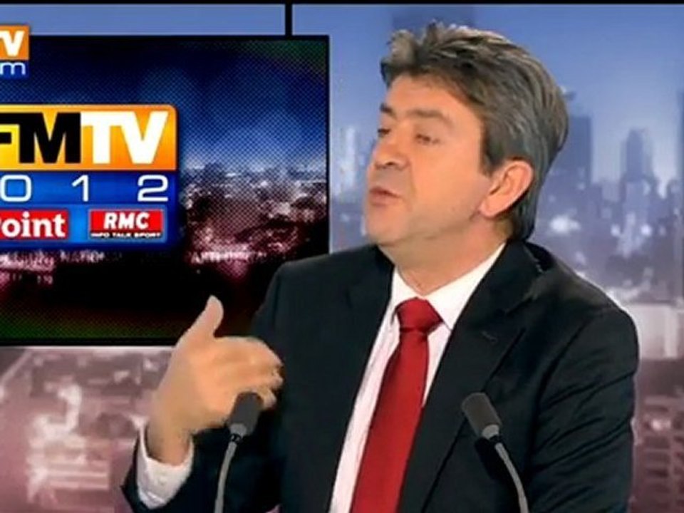 BFMTV 2012 : l’interview de Jean-Luc Mélenchon par Olivier Mazerolle
