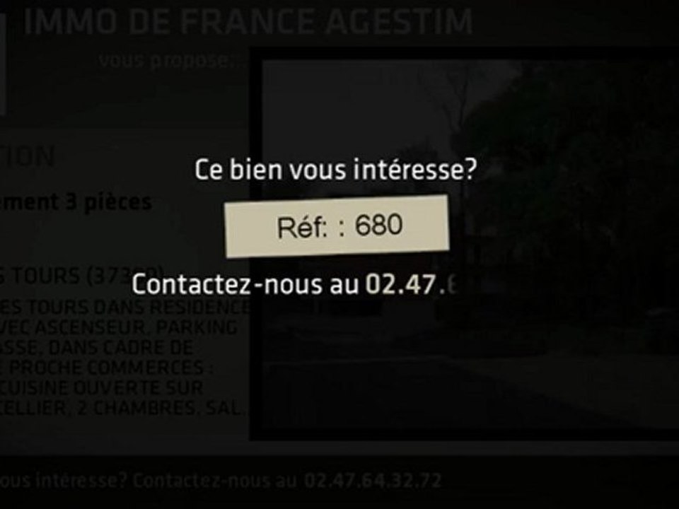 A louer - APPARTEMENT - JOUE LES TOURS (37300) - 3 pièces -