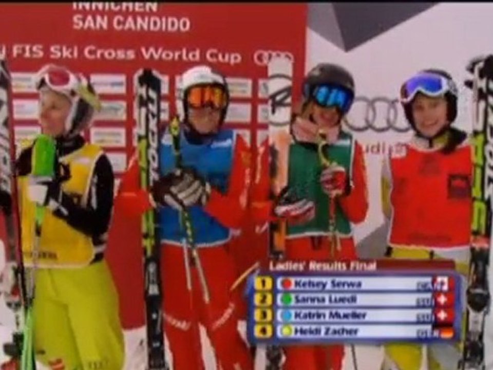 Ski cross - matt und serwa auf dem podium