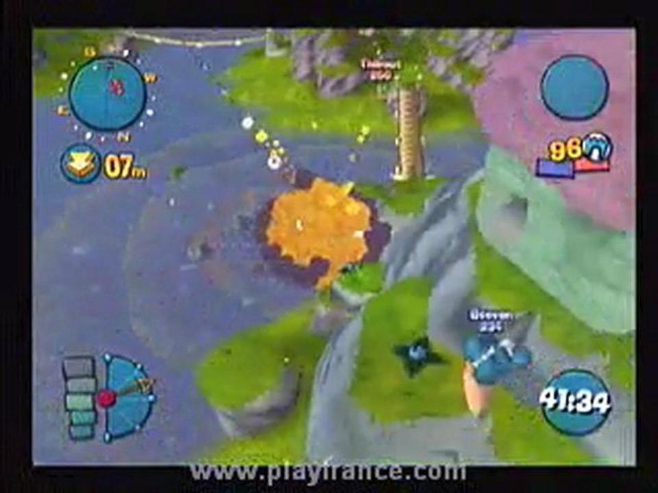 Worms 4: Mayhem (PS2) - Nouveau combat opposant les membres de Playfrance !