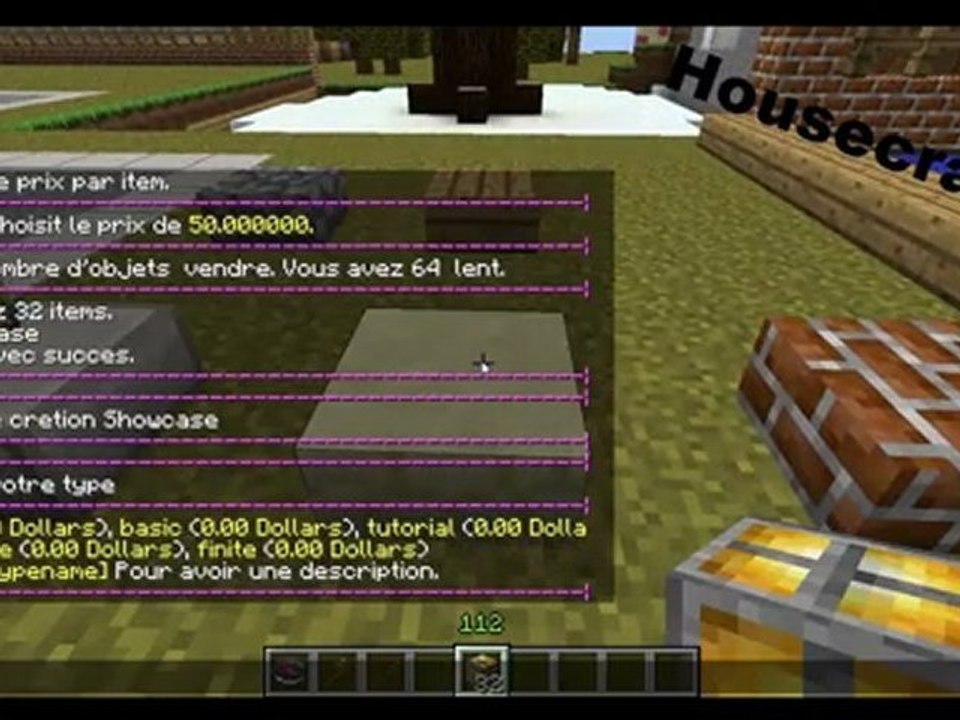 Tuto MINECRAFT : Les magasins de HouseCraft