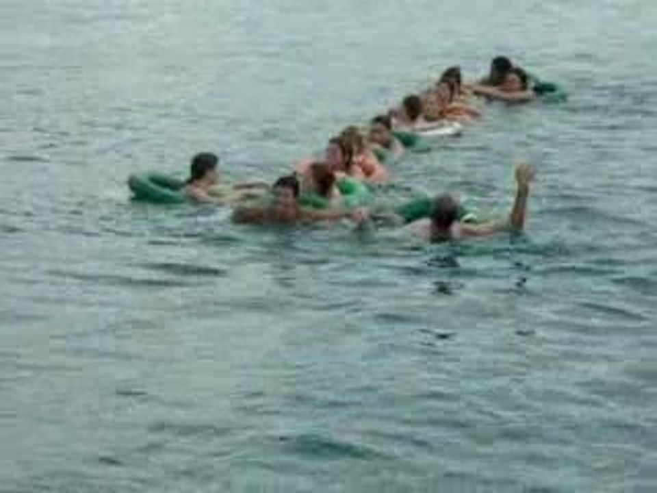Dans l'eau