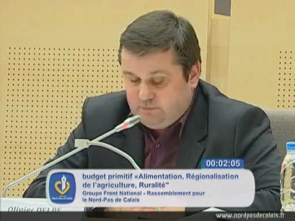 15-12-11 - 14 - Olivier Delbé sur le budget Agriculture