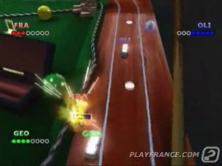 MicroMachines V4 (PS2) - Le billard panique de MicroMachines V4