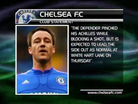 Chelsea - Terry recupera per il Tottenham