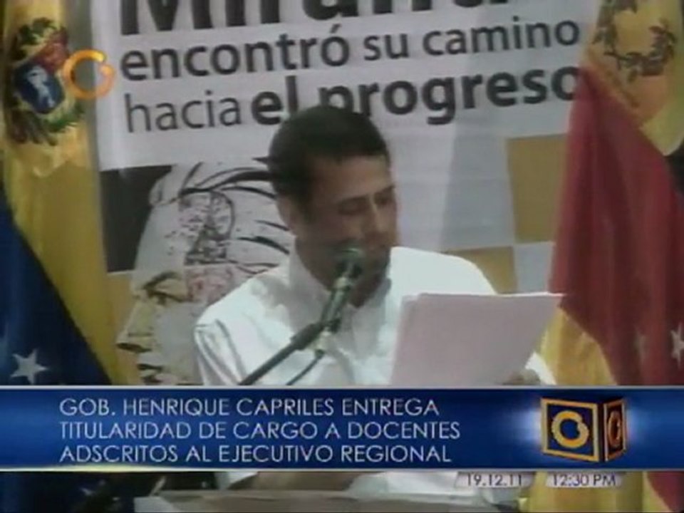 Capriles anunció un aumento de 30% a los maestros de Miranda