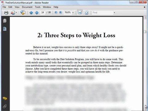 How To Burn Fat using The Diet Solution Program